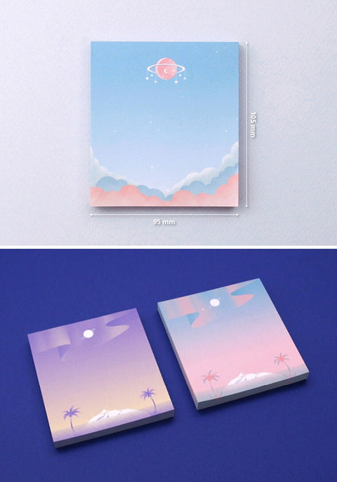 Moonlight Memo Pad v.2 | Notepad [6types]