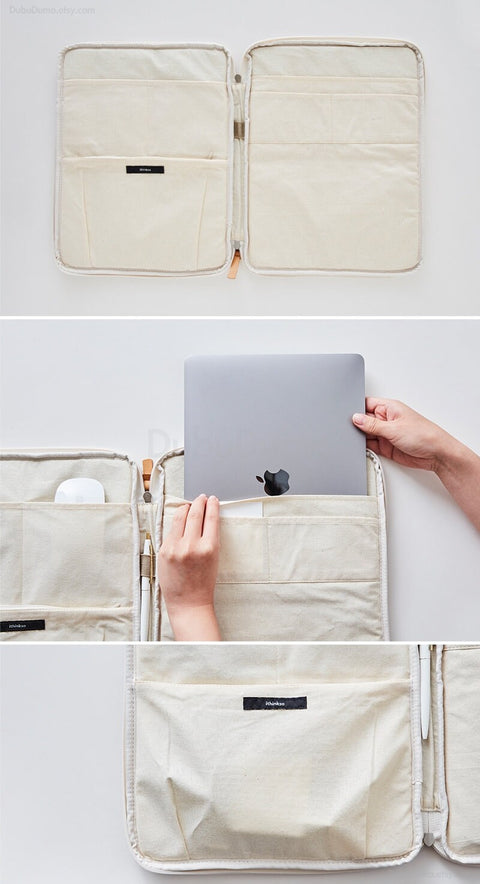 13" Canvas Laptop Pouch [3types]