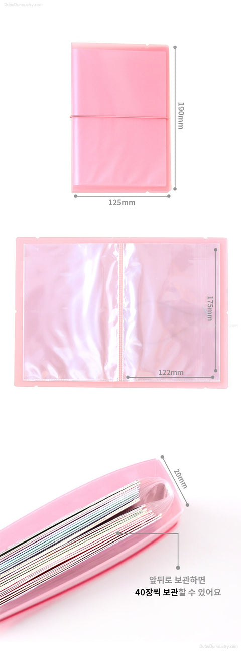 Wannathis Sticker Archive File Book [5colors] | Sticker Storage Book