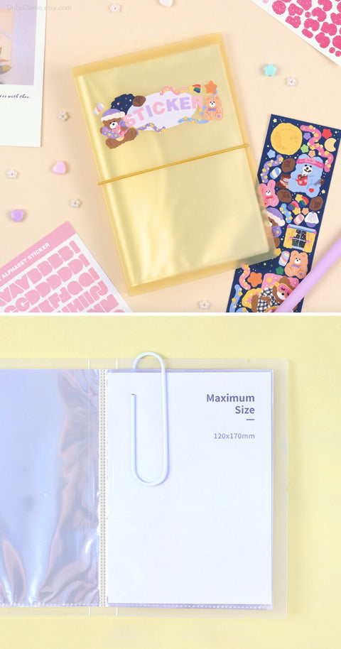Wannathis Sticker Archive File Book [5colors] | Sticker Storage Book
