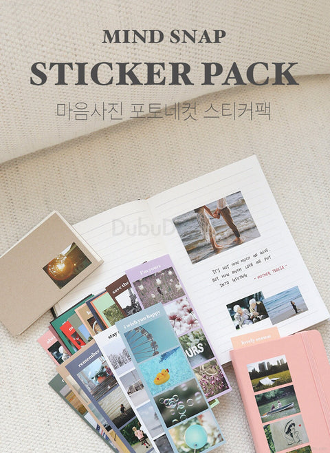 Mind Snap Photo 4cut Sticker Pack | 20sheets