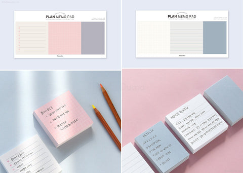 Trio Plan Memo Pad [8types]