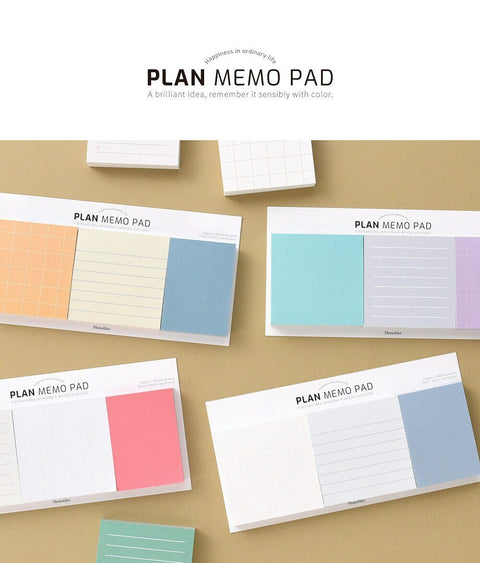 Trio Plan Memo Pad [8types]