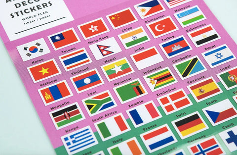 Planner Stickers [World Flag]