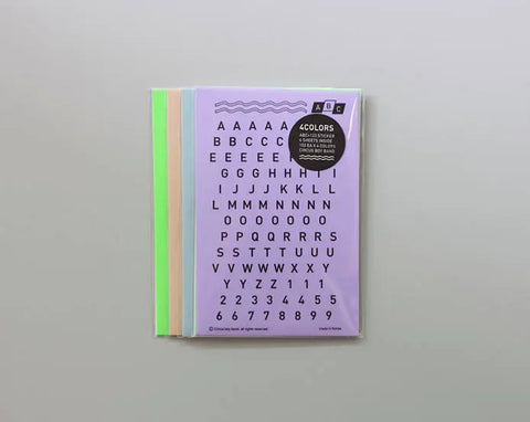 CBB Alphabet & Number Sticker ABC123 ver.4