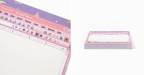 Moonlight Word Pink Memo Pad S