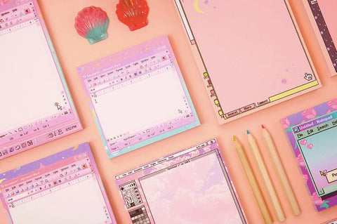 Moonlight Word Pink Memo Pad S