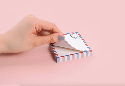 Postcard Memo Pad [Pastel] | Postal Card Notepads | 100sheets