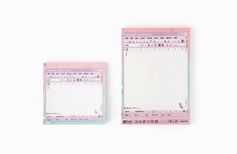 Moonlight Word Violet Memo Pad L