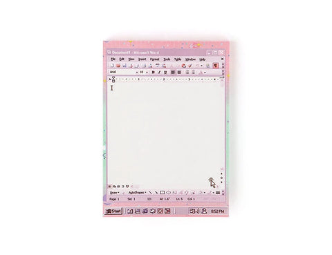 Moonlight Word Violet Memo Pad L