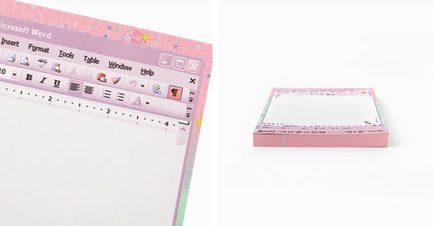 Moonlight Word Violet Memo Pad L