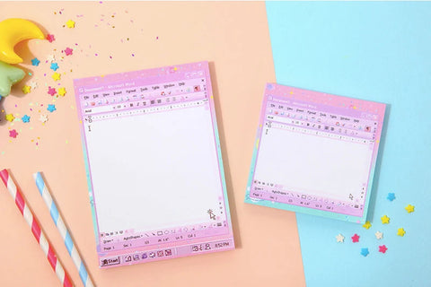 Moonlight Word Violet Memo Pad L