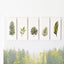Magnetic Bookmarks _ Tropical Leaves 5P