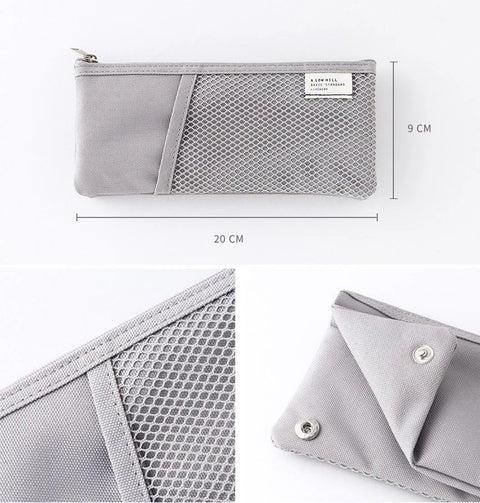 Mesh Pocket Folder Pencil Case [6colors]