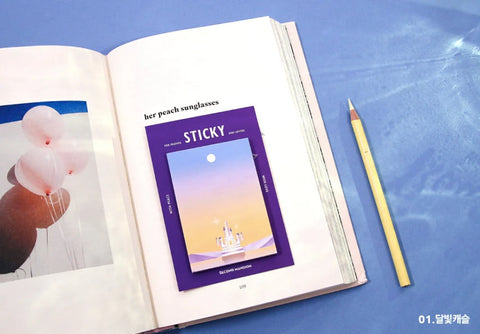 Moonlight Sticky Notes [6types]