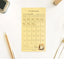 Monthly Goal Tracker 30days Memo Pad [2colors]