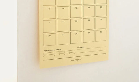 Monthly Goal Tracker 30days Memo Pad [2colors]