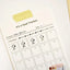Monthly Goal Tracker 30days Memo Pad [2colors]