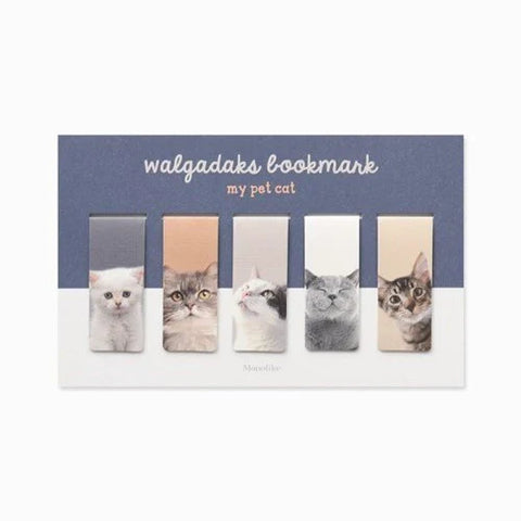 Magnetic Bookmarks _ My Pet Cat 5P