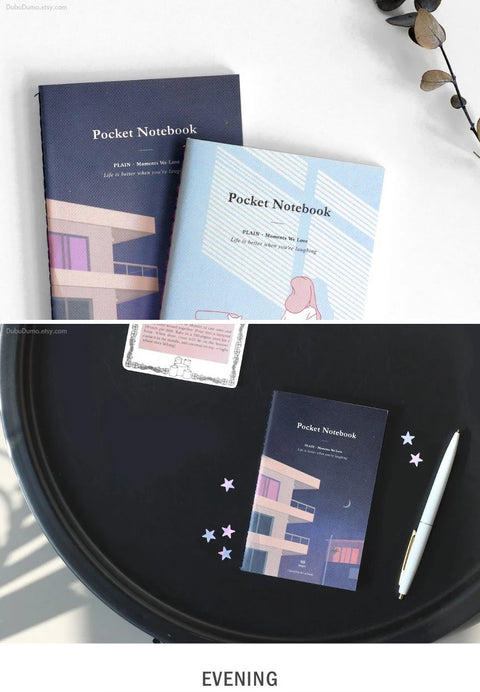 Pocket Notebook v.2 _ Plain [4types] | Blank Notebook