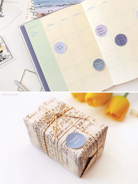 Plan Marker Round Sticky Notes [6colors] | Bookmark Tabs
