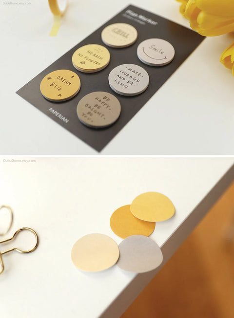 Plan Marker Round Sticky Notes [6colors] | Bookmark Tabs