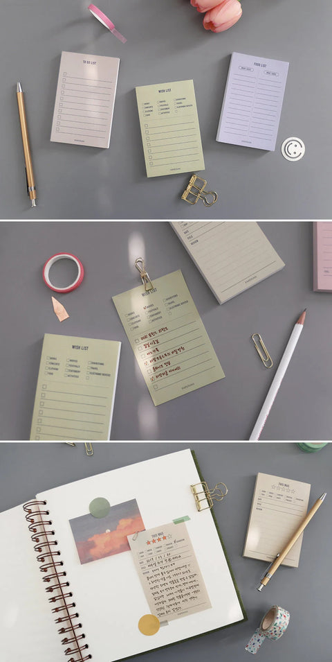 Make-a-Memo Memo Pad [24types] | Daily Notepad