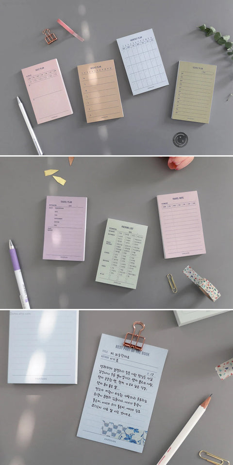 Make-a-Memo Memo Pad [24types] | Daily Notepad