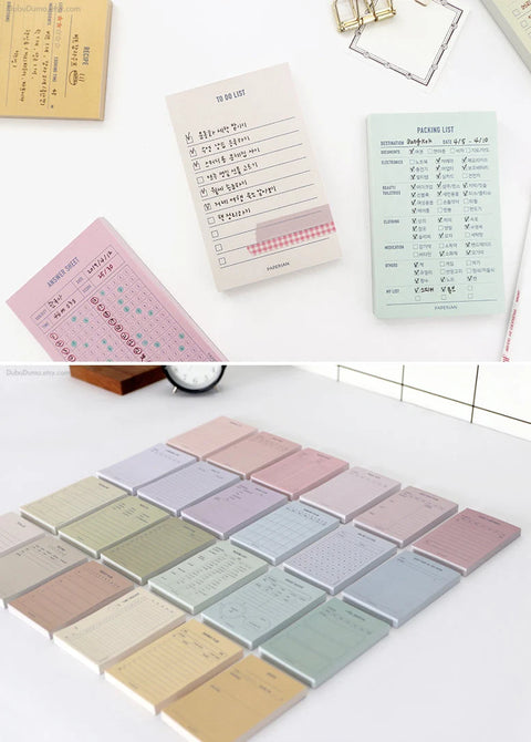 Make-a-Memo Memo Pad [24types] | Daily Notepad