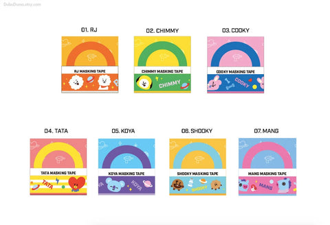 BT21 Masking Tape [7types]