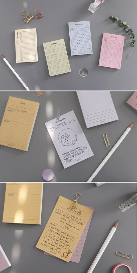 Make-a-Memo Memo Pad [24types] | Daily Notepad