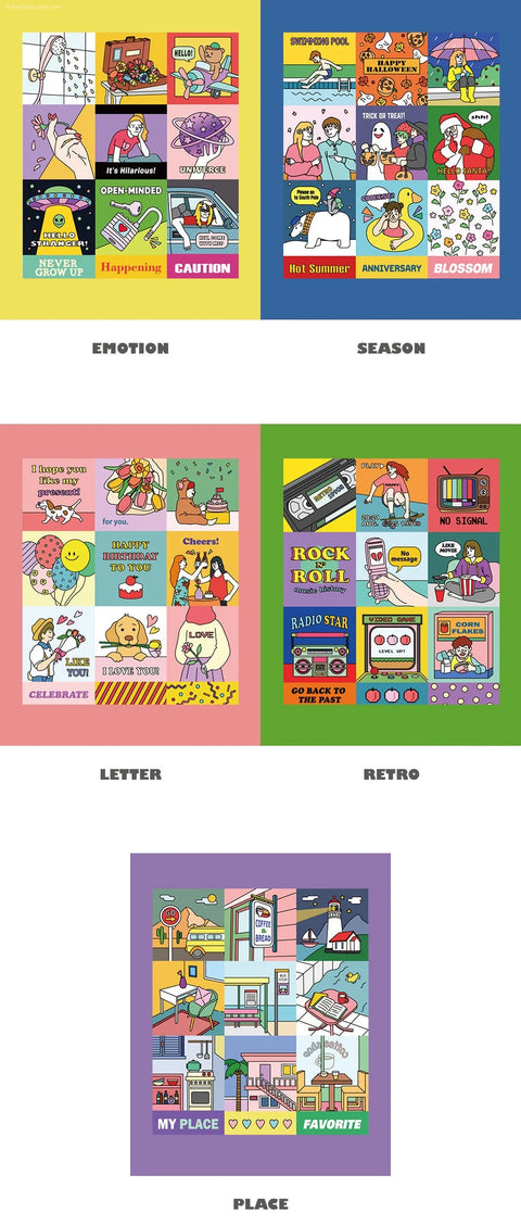 Ardium Square Point Stickers [5types]