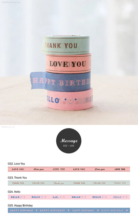 MESSAGE Masking Tape [4types]