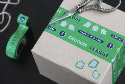 Vintage ver. Masking Tape [5types] | Fragile, Caution, Jelly Bear, Ticket
