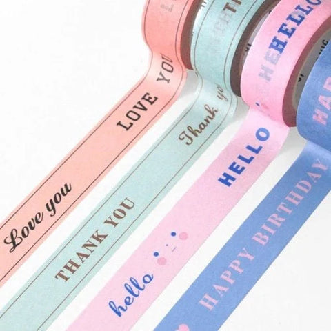 MESSAGE Masking Tape [4types]