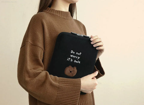 11" iPad Sleeve [White Bear] | 11 inch Tablet PC Pouch