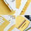 Classy Index Tab Sticker [10colors] | Leather Texture