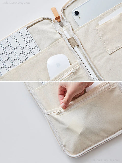 11" Canvas iPad Pouch [4types] | iPad Case