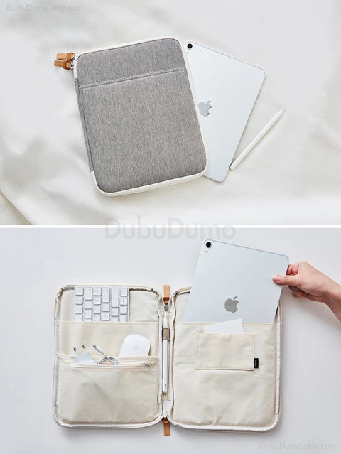 11" Canvas iPad Pouch [4types] | iPad Case