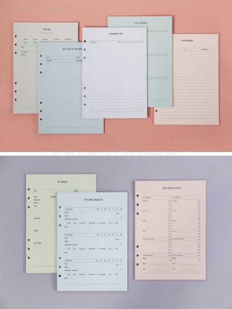 A5 Make-a-Memo Planner Inserts [20types]