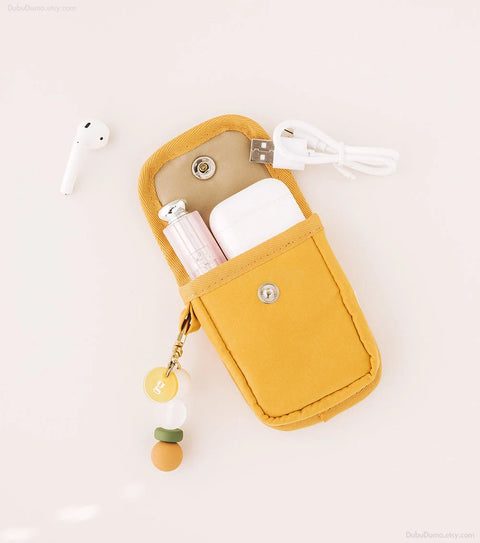 Button Earphone Pouch [5colors] | AirPods Pouches