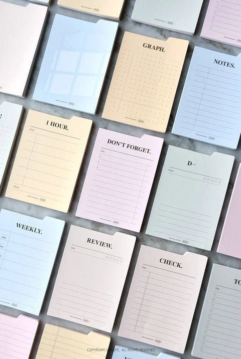 Sticky Index Notes [25types]