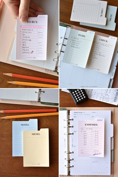 Sticky Index Notes [25types]