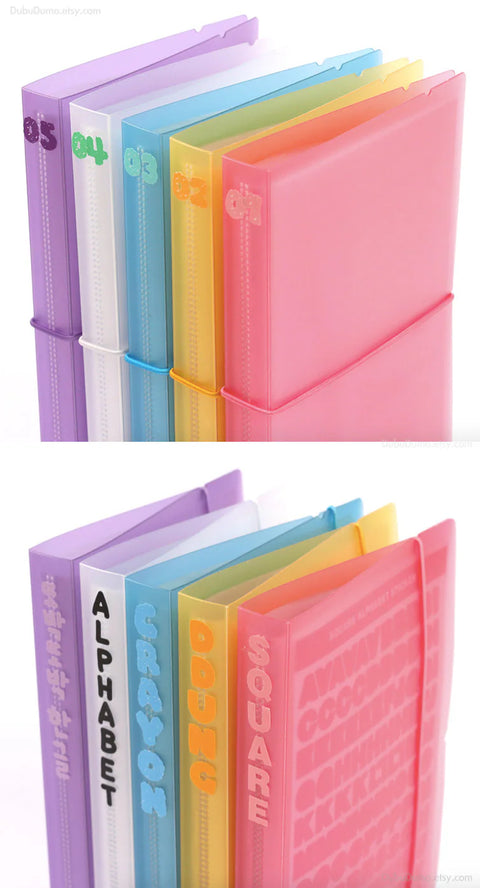 Wannathis Sticker Archive File Book [5colors] | Sticker Storage Book