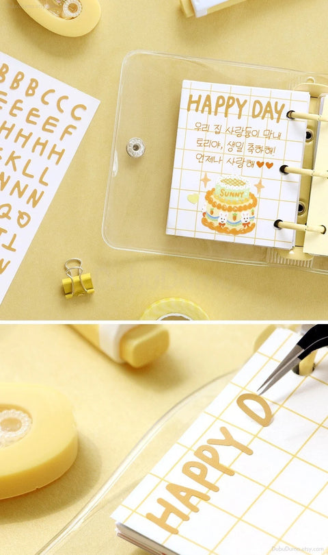 Calligraphy Alphabet Sticker Pack | 10sheets