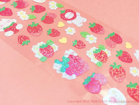 Twinkle Deco Sticker [Strawberry Party]