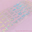 Deco Sticker [Clear Alphabet Sticker_Gold Line]