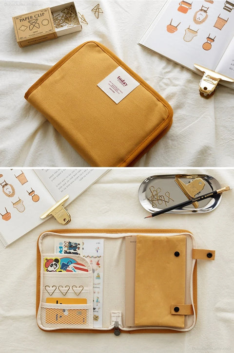 Today Canvas Book Pouch + Planner [6colors]