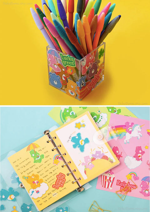 CARE BEARS Planner Deco Stickers [7types]