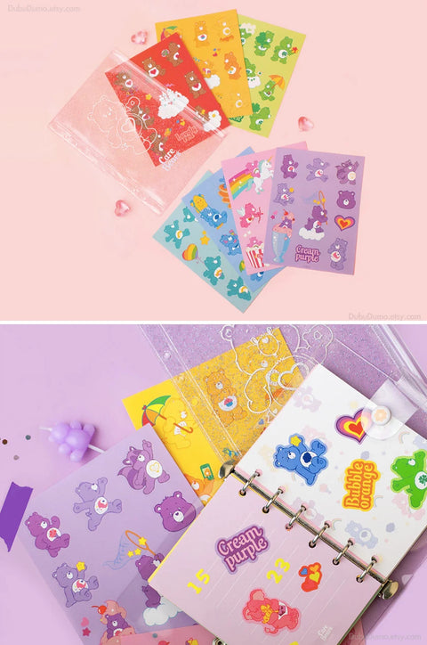 CARE BEARS Planner Deco Stickers [7types]